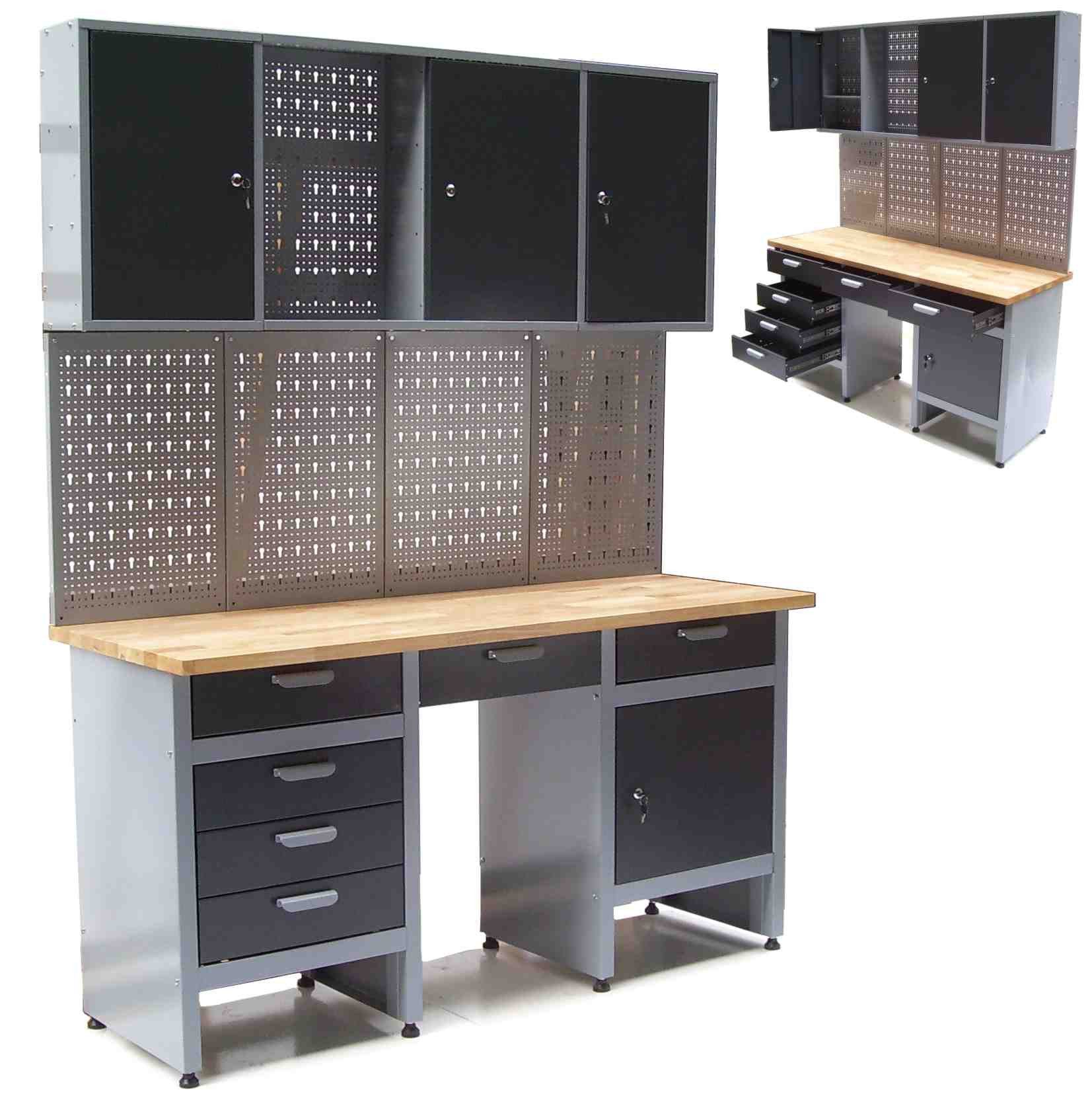 Apex Werkstatt-Set Werkstatt Combi-Set Werkbank 06276 + Werkzeugwand 06278, (1-tlg)