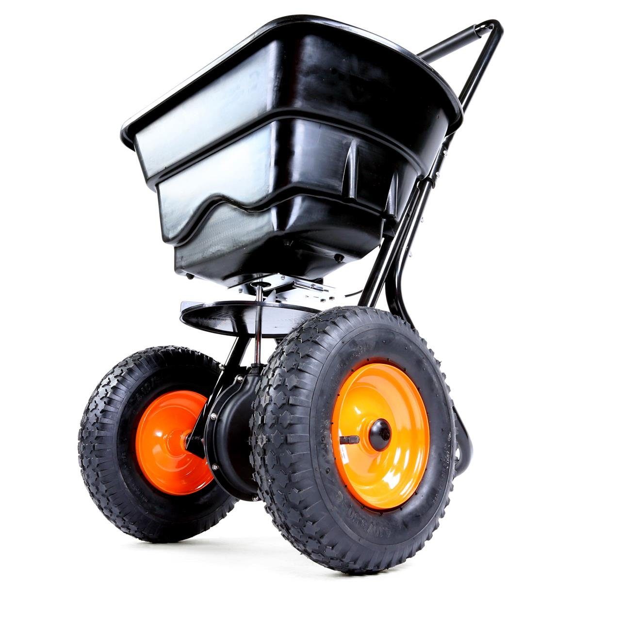 FUXTEC Streuwagen FX-GS36, Streubreite bis zu 3,65 m, mit Rotationsauswurf, 5km/h, 36kg Volumen
