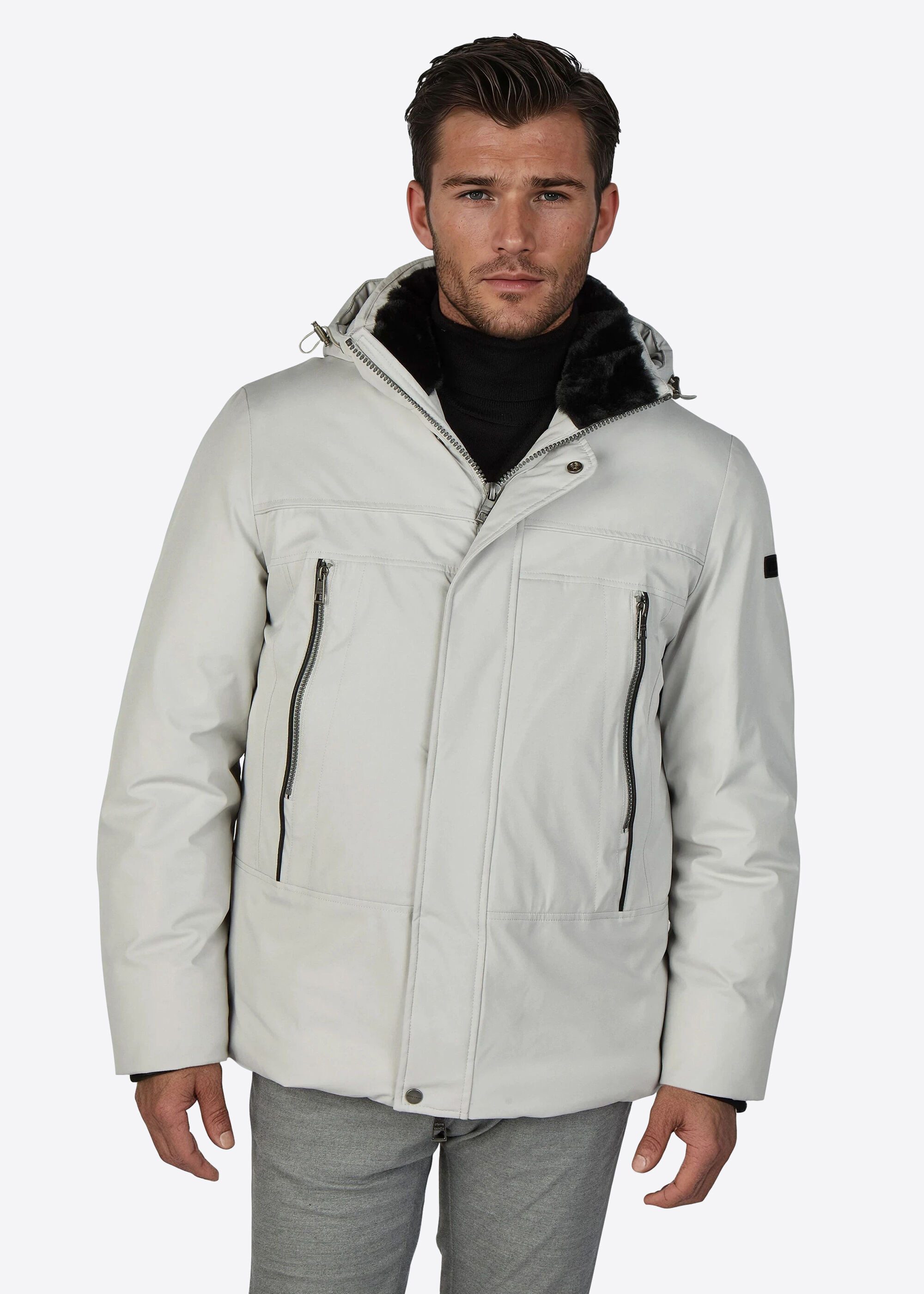 Pierre Cardin Winterjacke (1-St) mit Kapuze günstig online kaufen