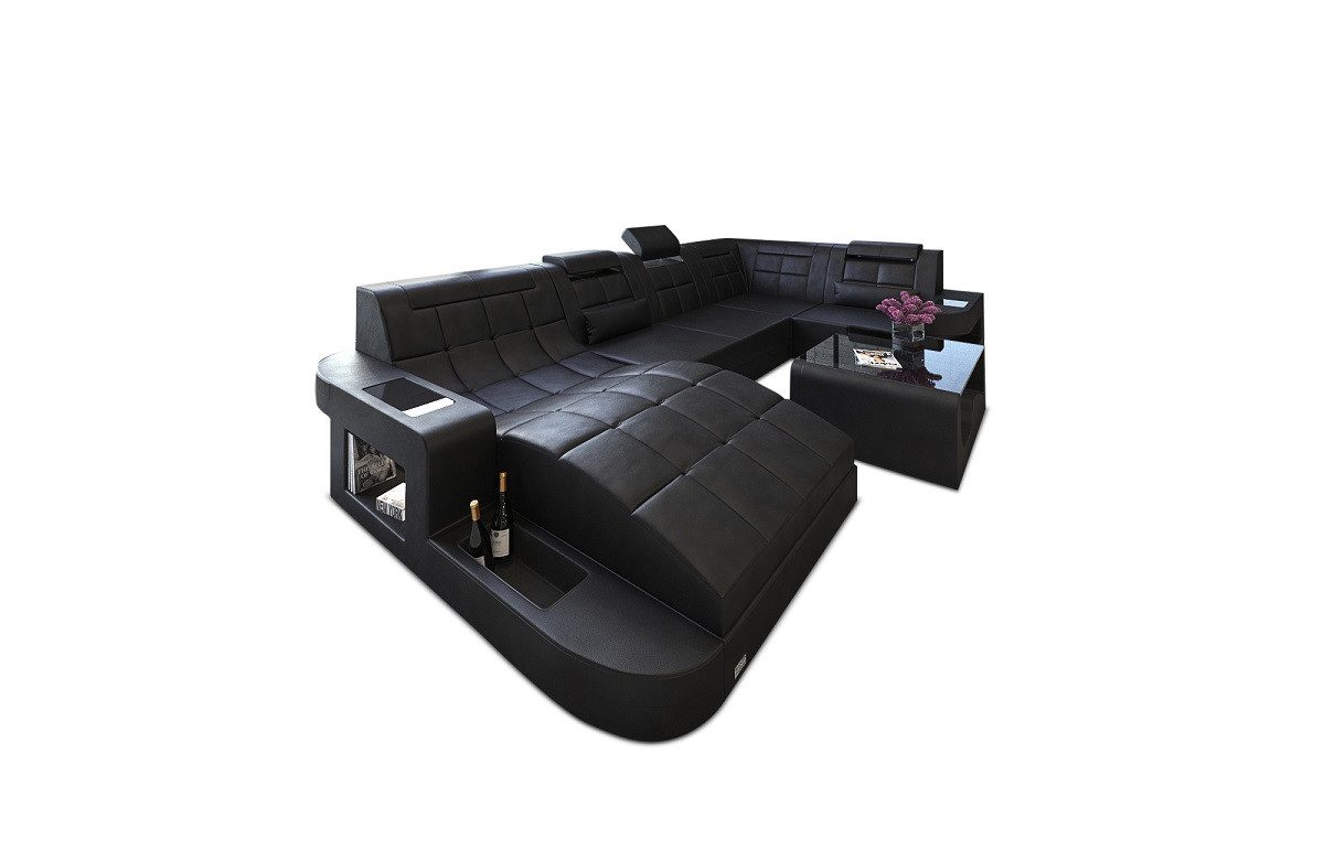 Sofa Dreams Wohnlandschaft Leder Ledercouch Sofa günstig online kaufen