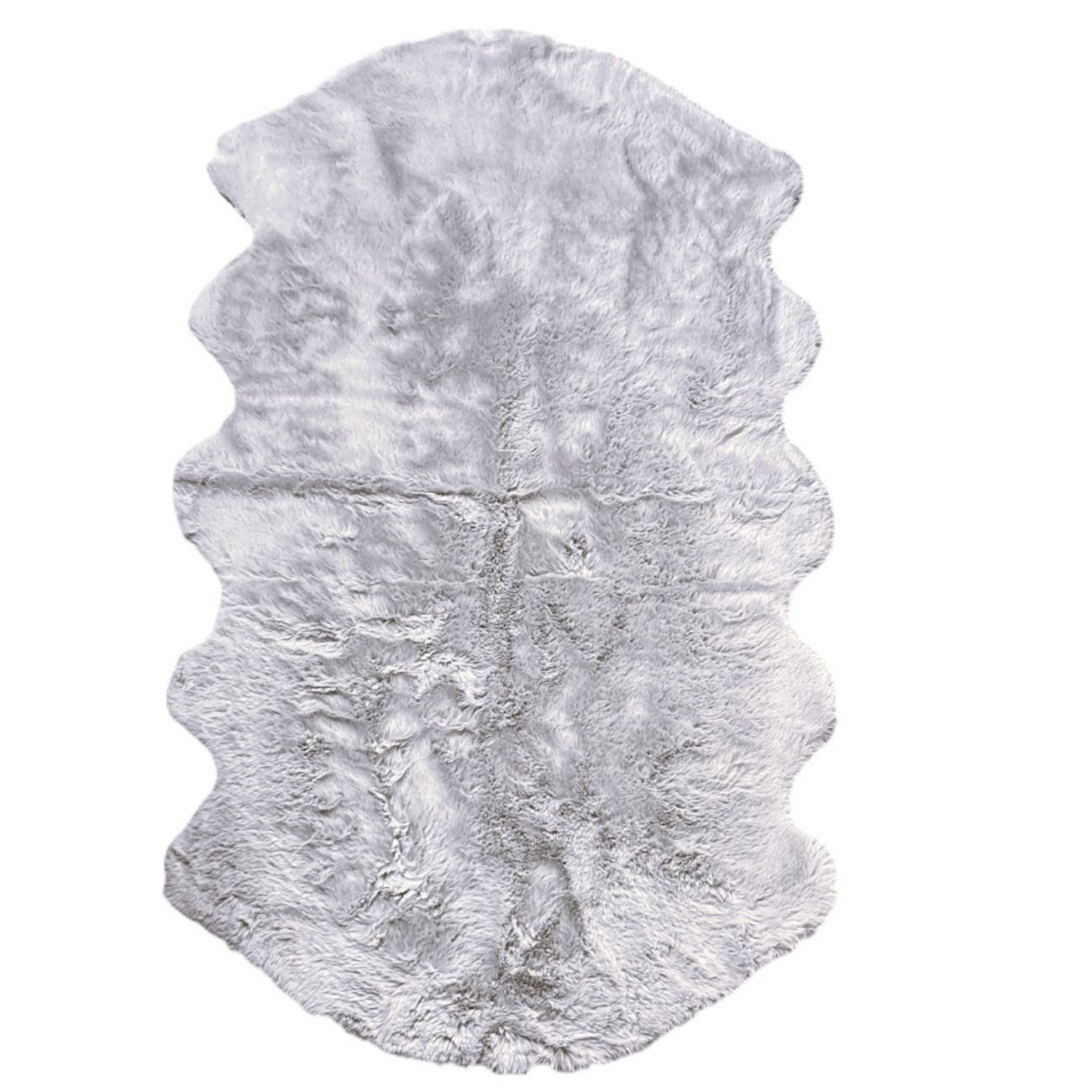 VIVA Home Fellteppich Teppich Dekofell Kuschelfell 60 x 180 cm oder 90 x 150cm, dicht und flauschig