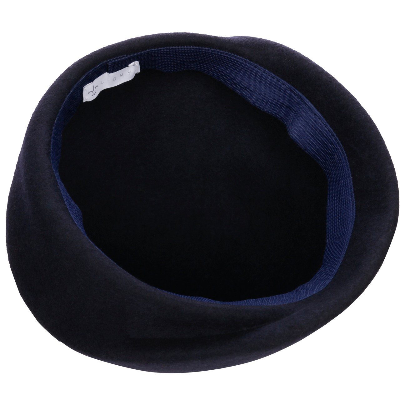 (1-St) Baskenmütze dunkelblau Damenbaske, in Italy Made Lierys