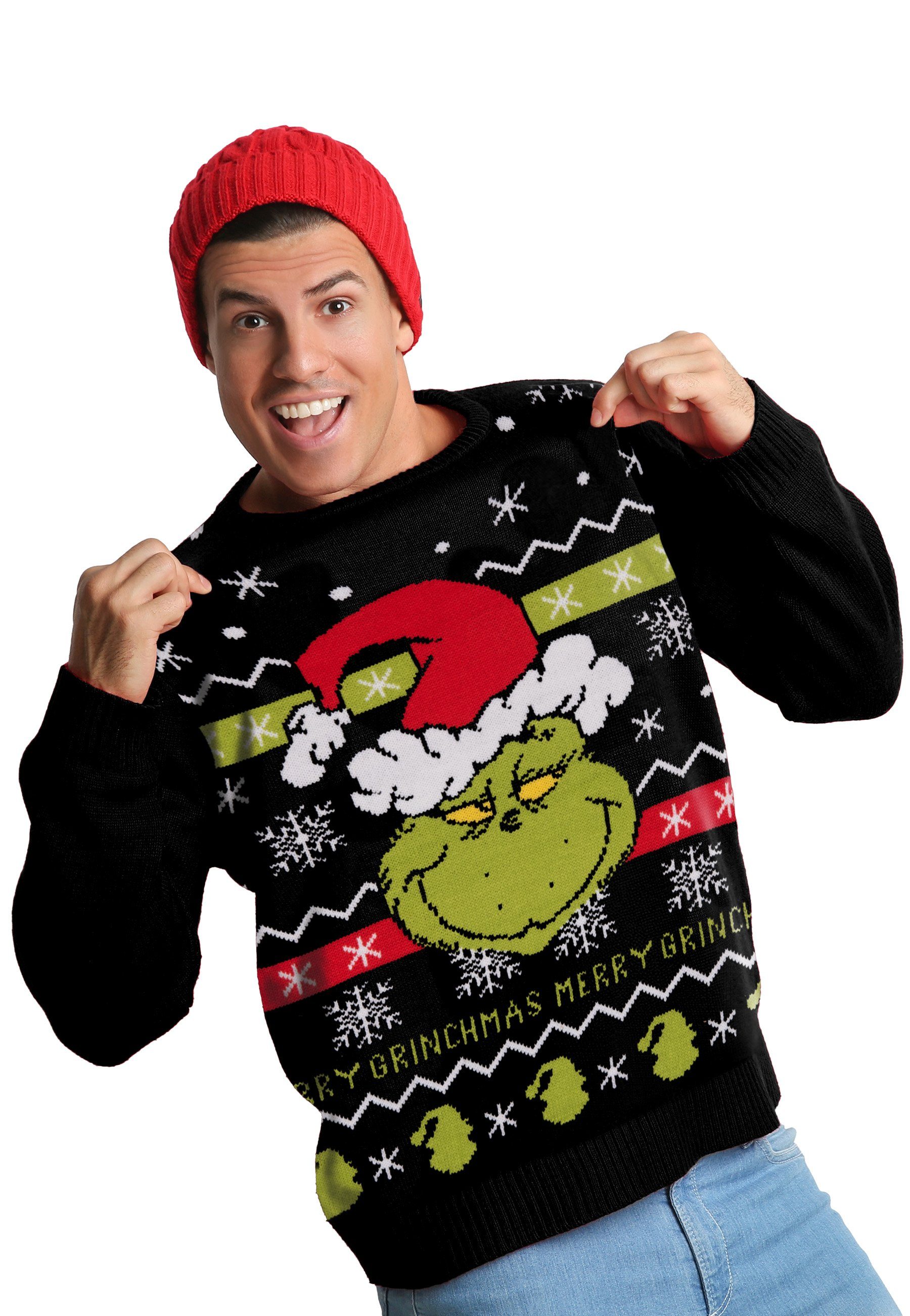United Labels® Weihnachtspullover The Grinch Ugly Sweater - Merry Grinchmas