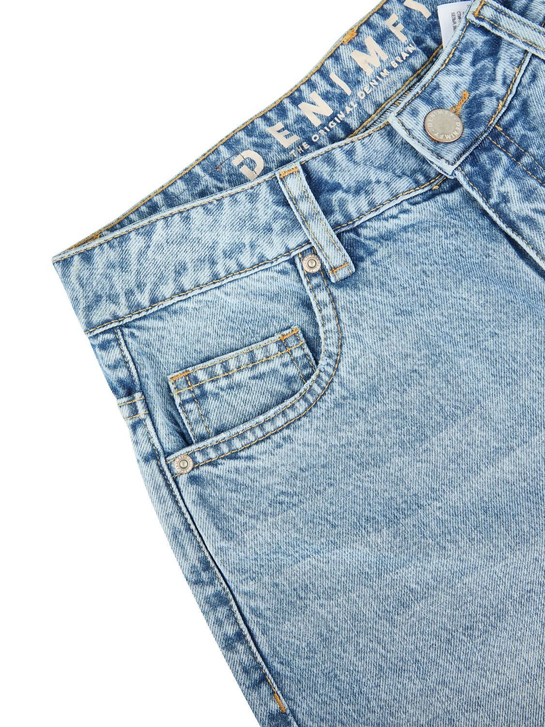 DENIMFY Relax-fit-Jeans Damen Jeanshose DFDana Wide Leg Fit Denimhose aus 100% Baumwolle – Bild 3 von 4
