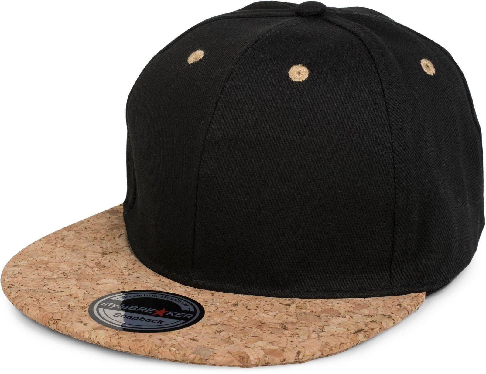 styleBREAKER Baseball Cap »Snapback Cap mit Kork Schild« online kaufen OTTO