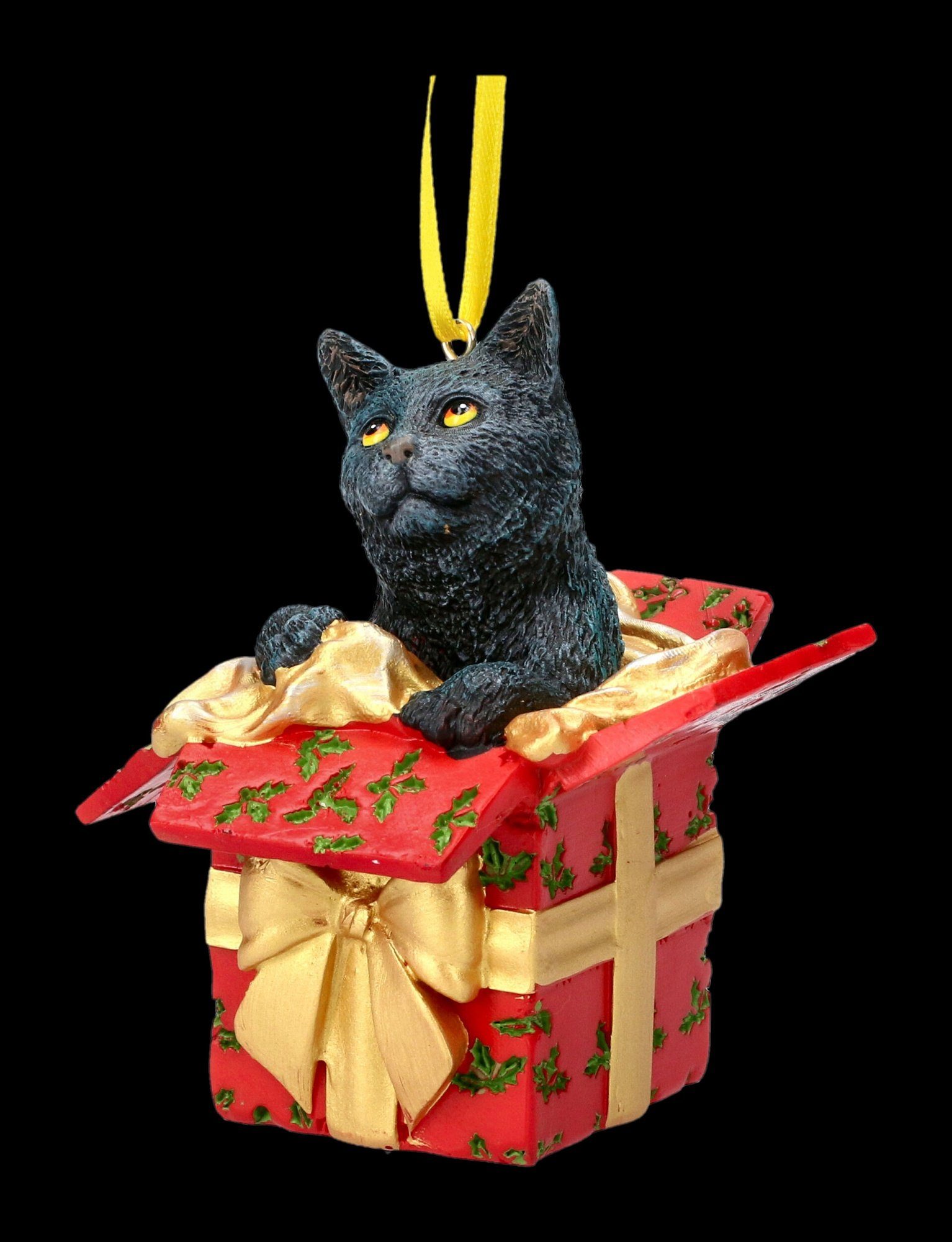 Figuren GmbH Weihnachten Lisa Deko (1-tlg) Katze - Geschenk Christbaumschmuck Parker aus - Christbaumschmuck Shop -