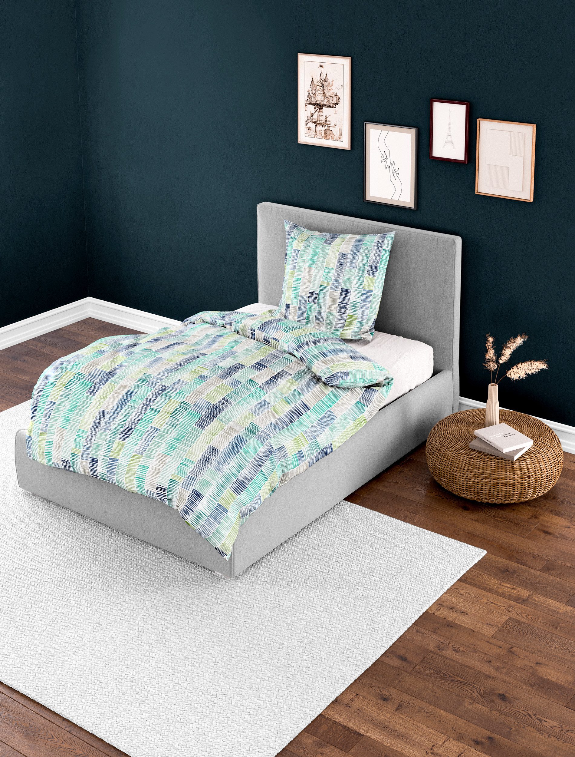 BIERBAUM Bettwäsche 3528, Mako-Satin, 2 teilig, günstig online kaufen