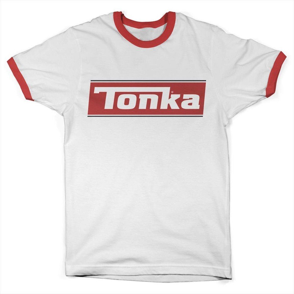 Tonka T-Shirt Logo WhiteRed Tee Ringer