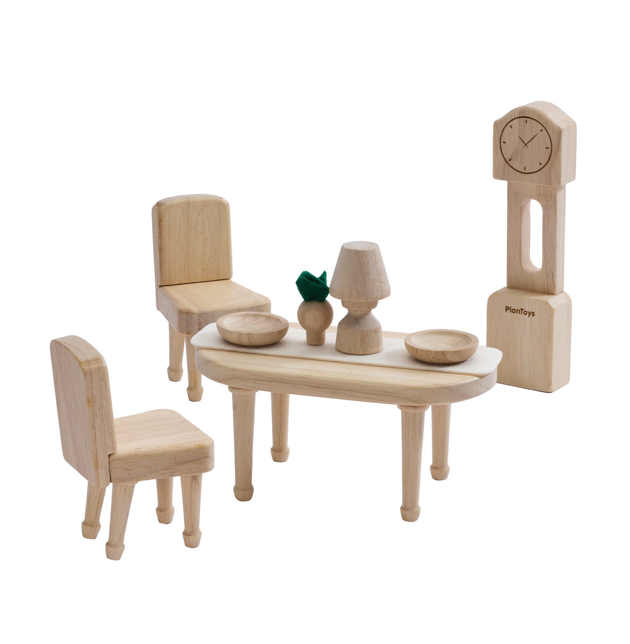 Plantoys Puppenhausmöbel PlanToys- Viktorianisches Esszimmer-Set 18,8x7,5x18,8 cm - 3y+, aus Holz
