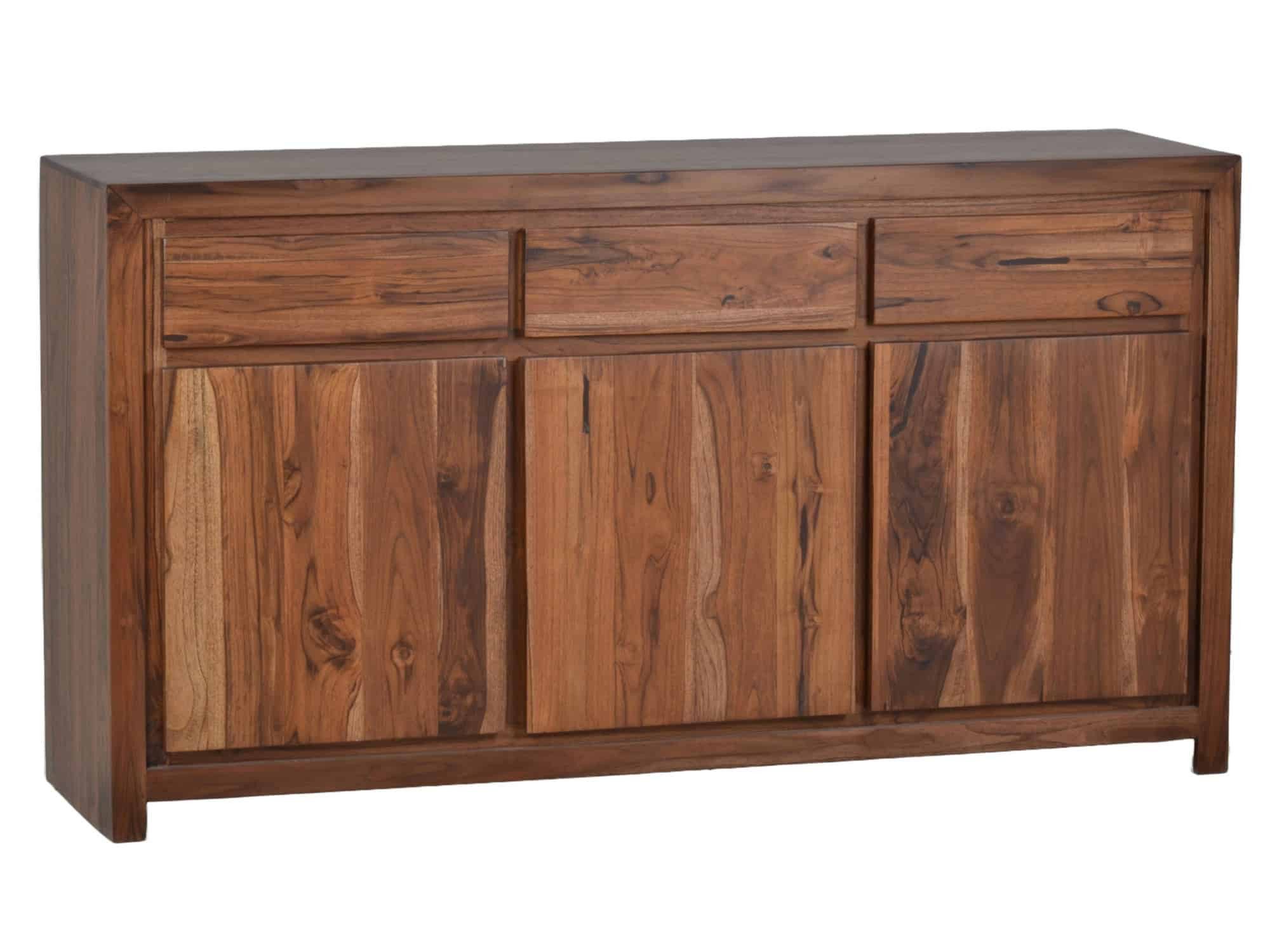 MiaMöbel Sideboard Maharaja, aus massivem Teakholz Braun