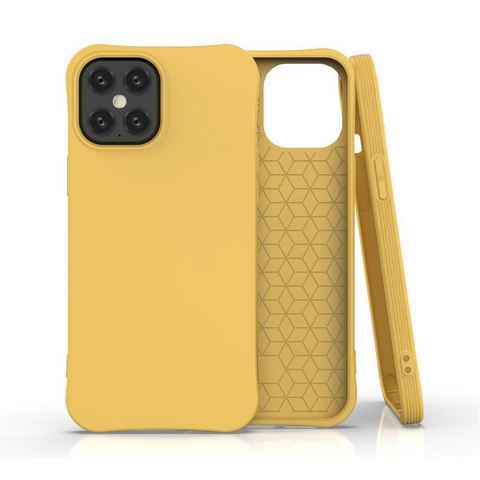 CoverKingz Handyhülle Hülle für Apple iPhone 12 Pro Max Handyhülle Silikon Case Cover 17,02 cm (6,7 Zoll), Schutzhülle Handyhülle Silikoncover Softcase farbig