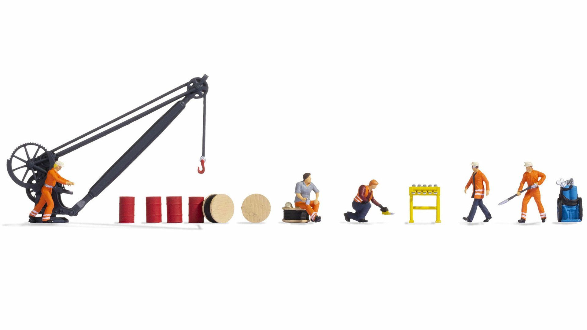 NOCH Dekofigur NOCH® Figuren-Themenwelt „Bahnbetriebswerk“, beweg