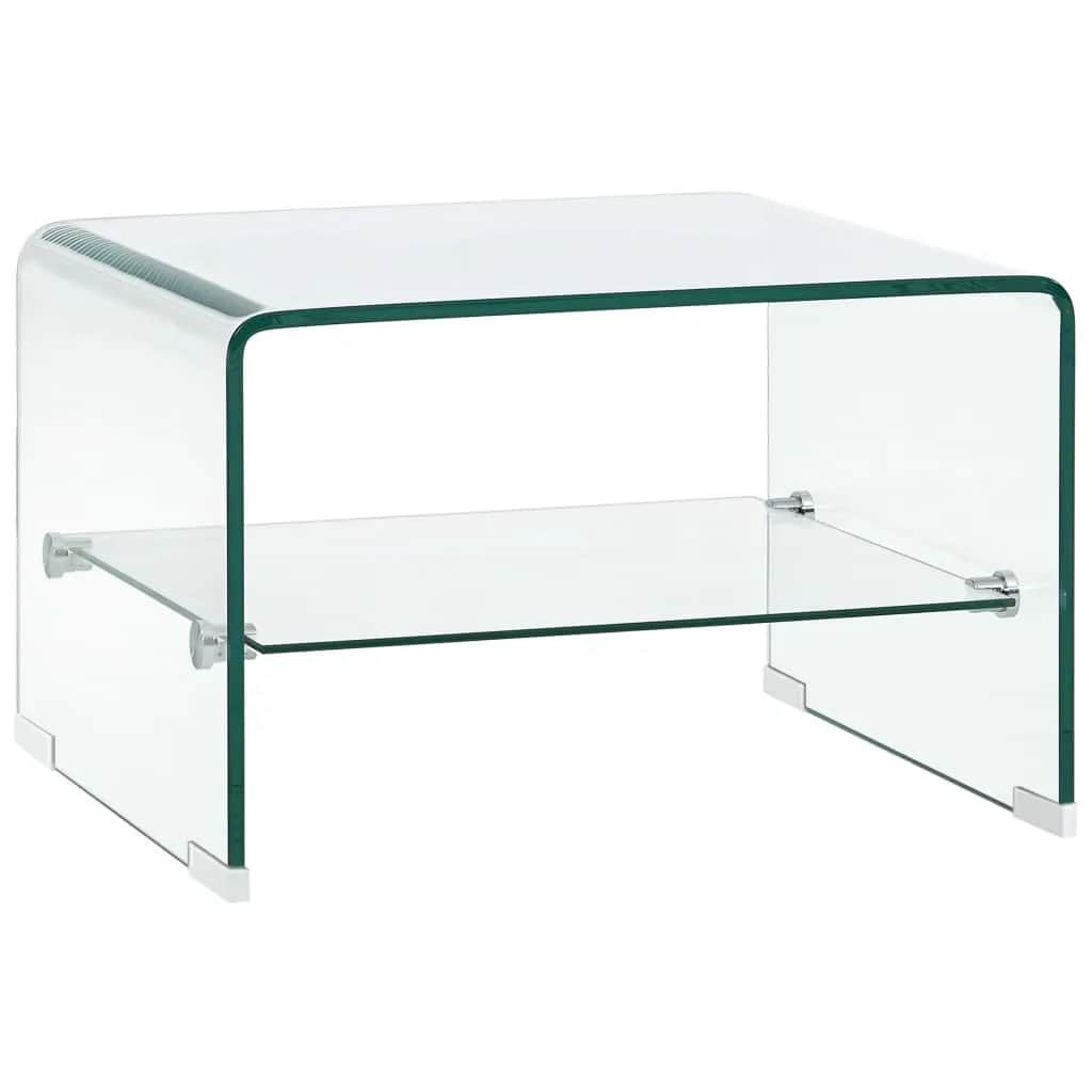 vidaXL Couchtisch Couchtisch Transparent 50×45×33 cm Hartglas (1-St) günstig online kaufen
