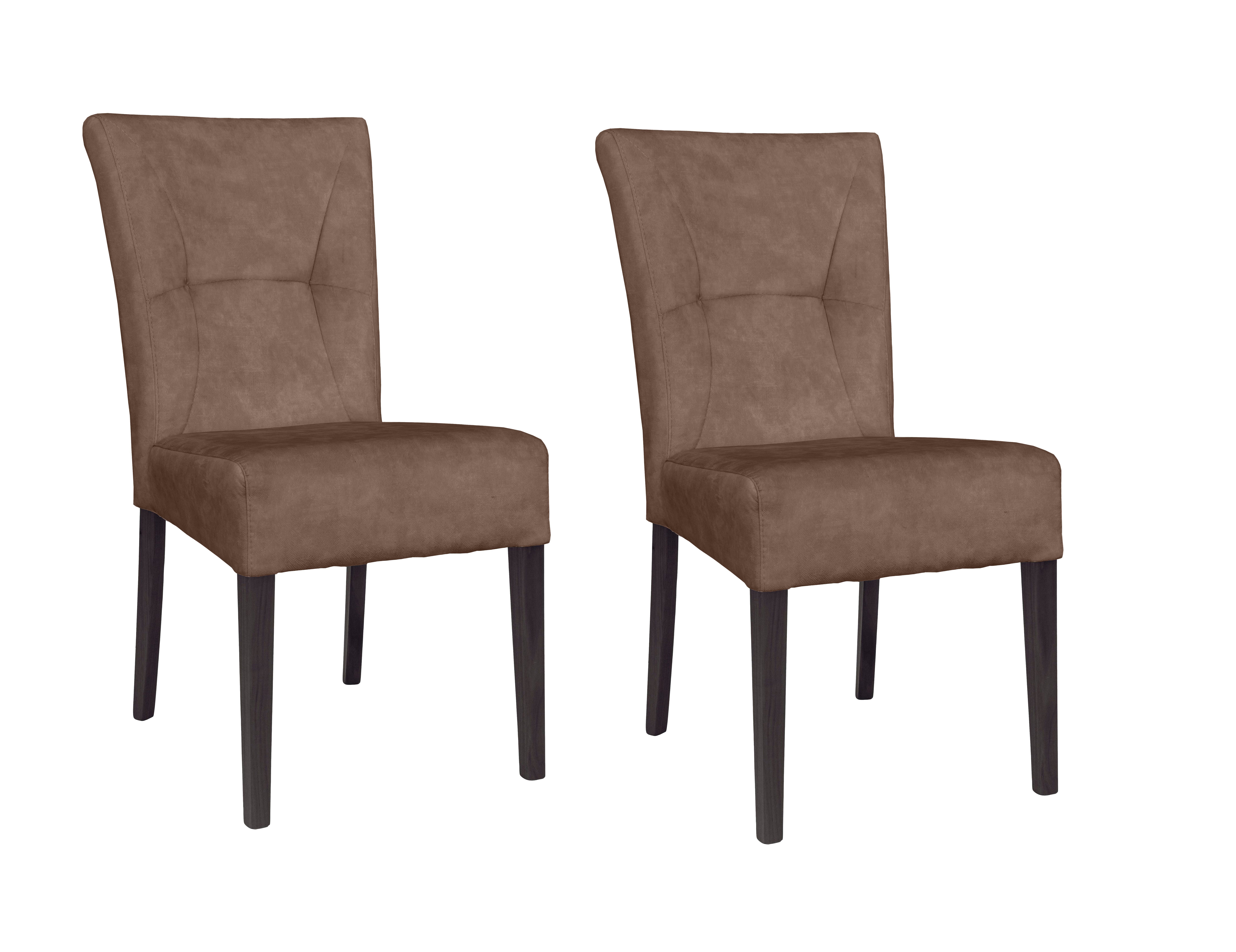 Home affaire 4-Fußstuhl Henry (Set, 2 St), Sitz und Rücken gepolstert