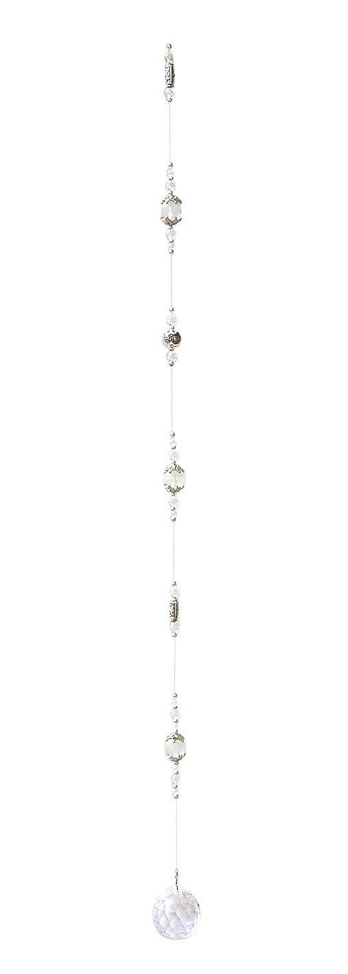 Saraswati Hängedekoration Suncatcher aus Glas und Metall mit 30mm Bleikristall Kugel > 30% PbO