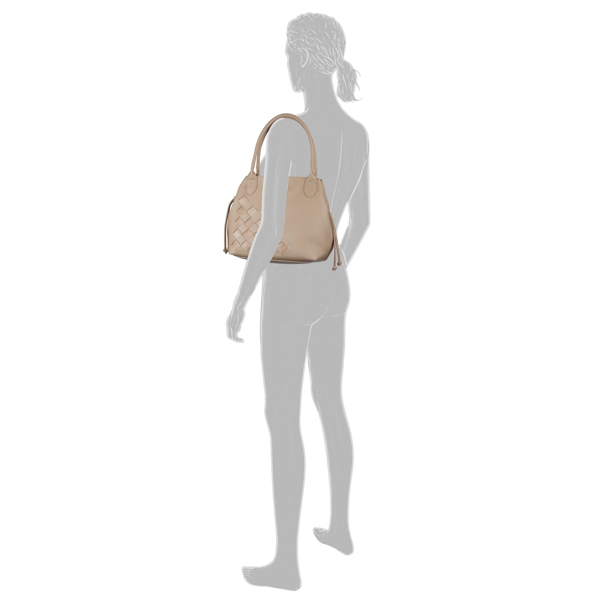 Gabor Shopper Granada Structure, eingewebete einzigartige Streifen aus Velourslederimitat