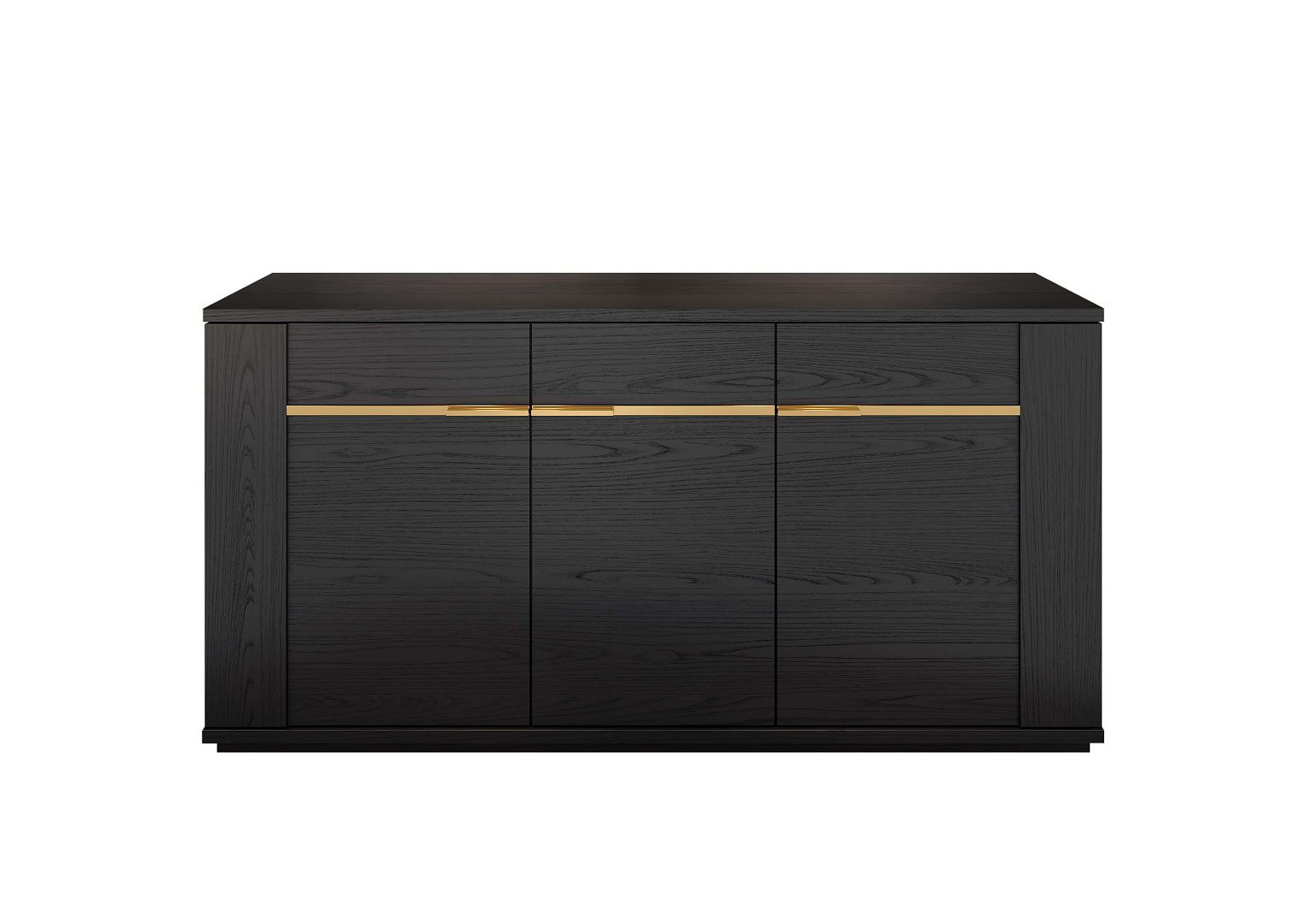 Interdesign24 Sideboard Pegaso (3-Türig, in dunkler Rosenholzoptik), Made in Italy