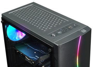 Kiebel Vulcan 10 Gaming-PC (27 Zoll, Intel Core i5 Intel Core i5-10400F, RTX 3050, 16 GB RAM, Luftkühlung, RGB-Beleuchtung, WLAN)