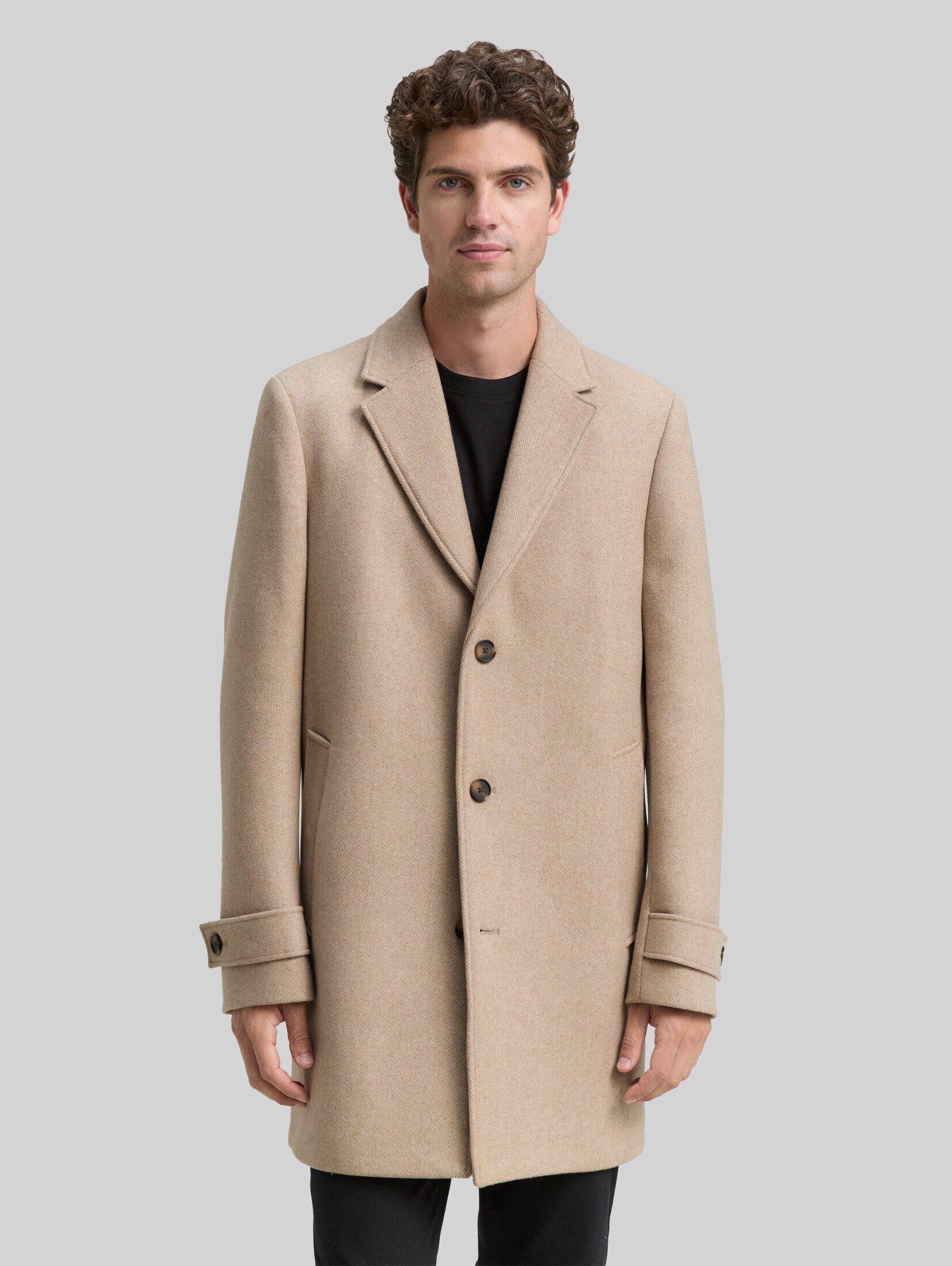 TOM TAILOR Wollmantel Jacken Wollmantel mit Reverskragen