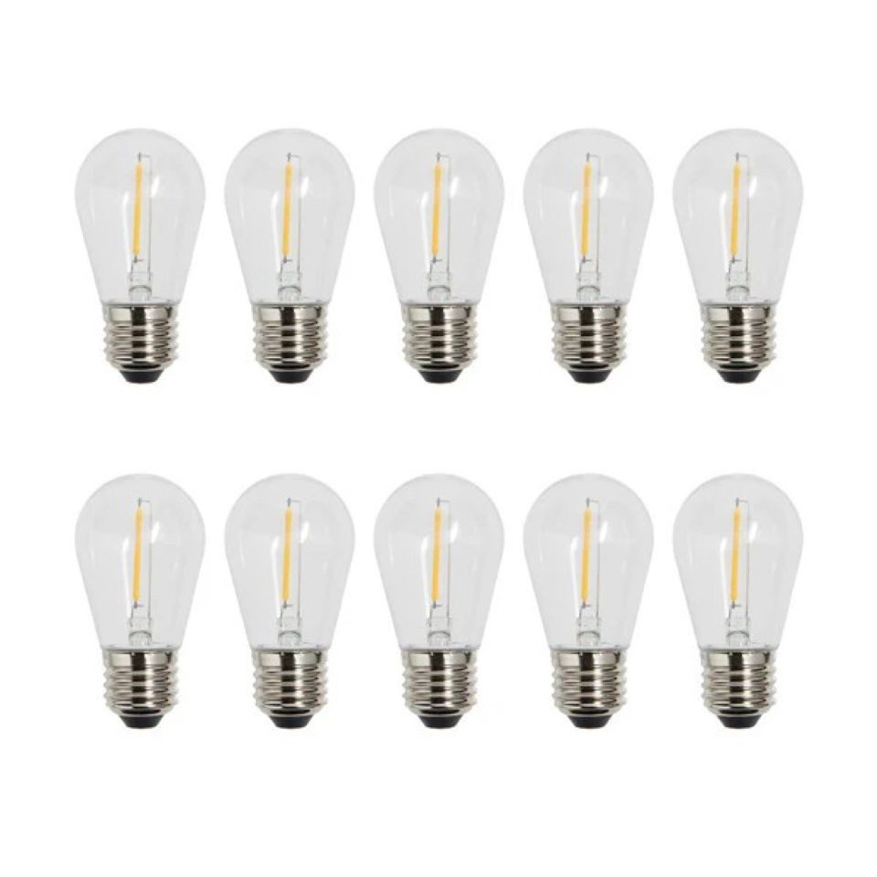 Kunstkranz Ultimate Connect 10er Set Ersatzbirnen warmweiß, Lights4fun