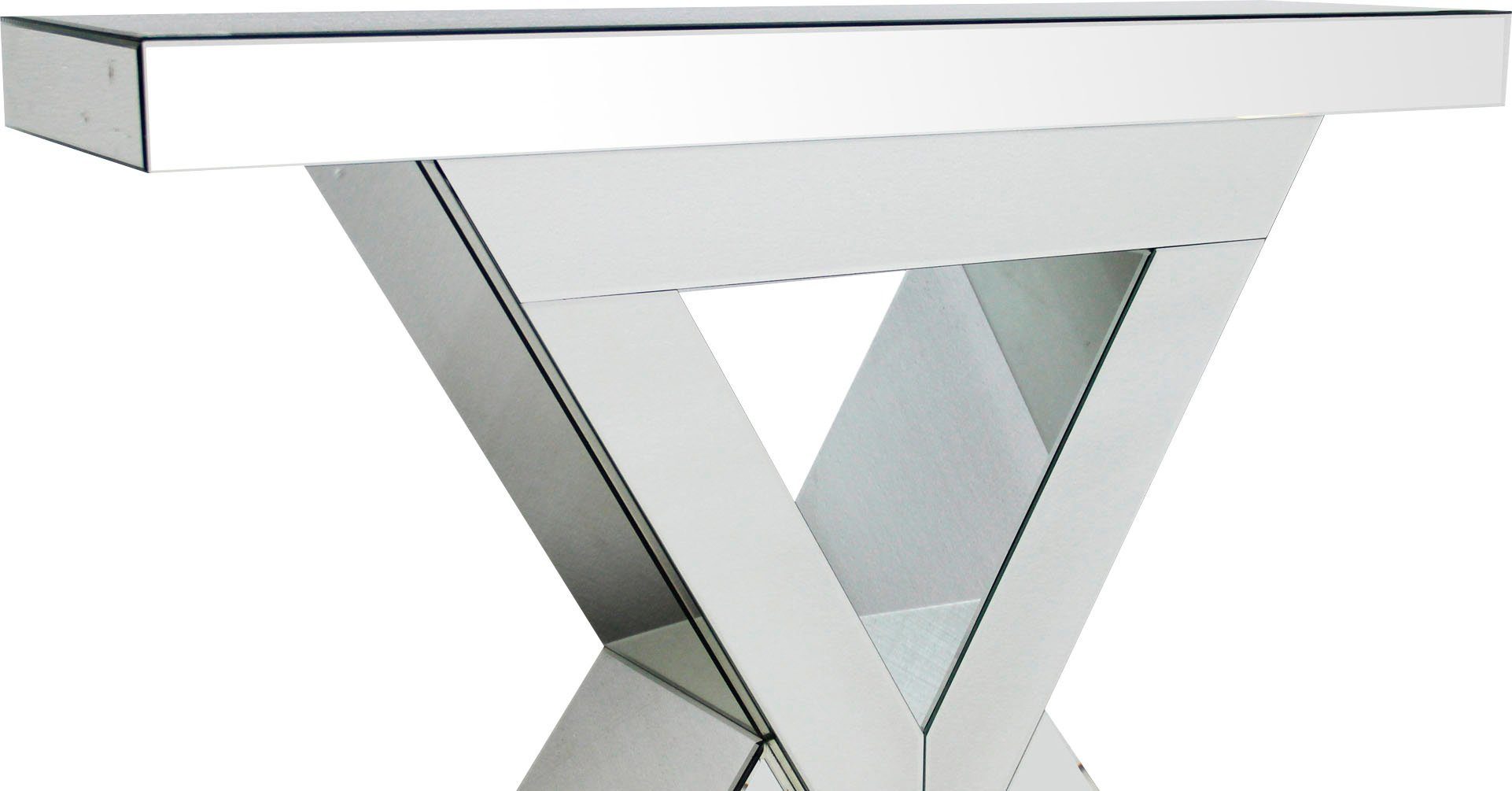 SalesFever Konsolentisch Design Konsole für Ihren Eingangsbereich, verspiegelt, in edler Form und besonderer Optik