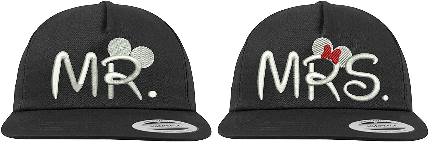 Couples Shop Baseball Cap Mr. & Mrs. Partner Look Cap für Paare mit cooler 3D-Stickerei und lustigem Spruch 1 Stück - MR.