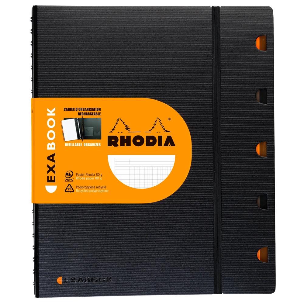 Rhodia Notizbuch Rhodia Exabook A4 kariert integr Bind 80Bl