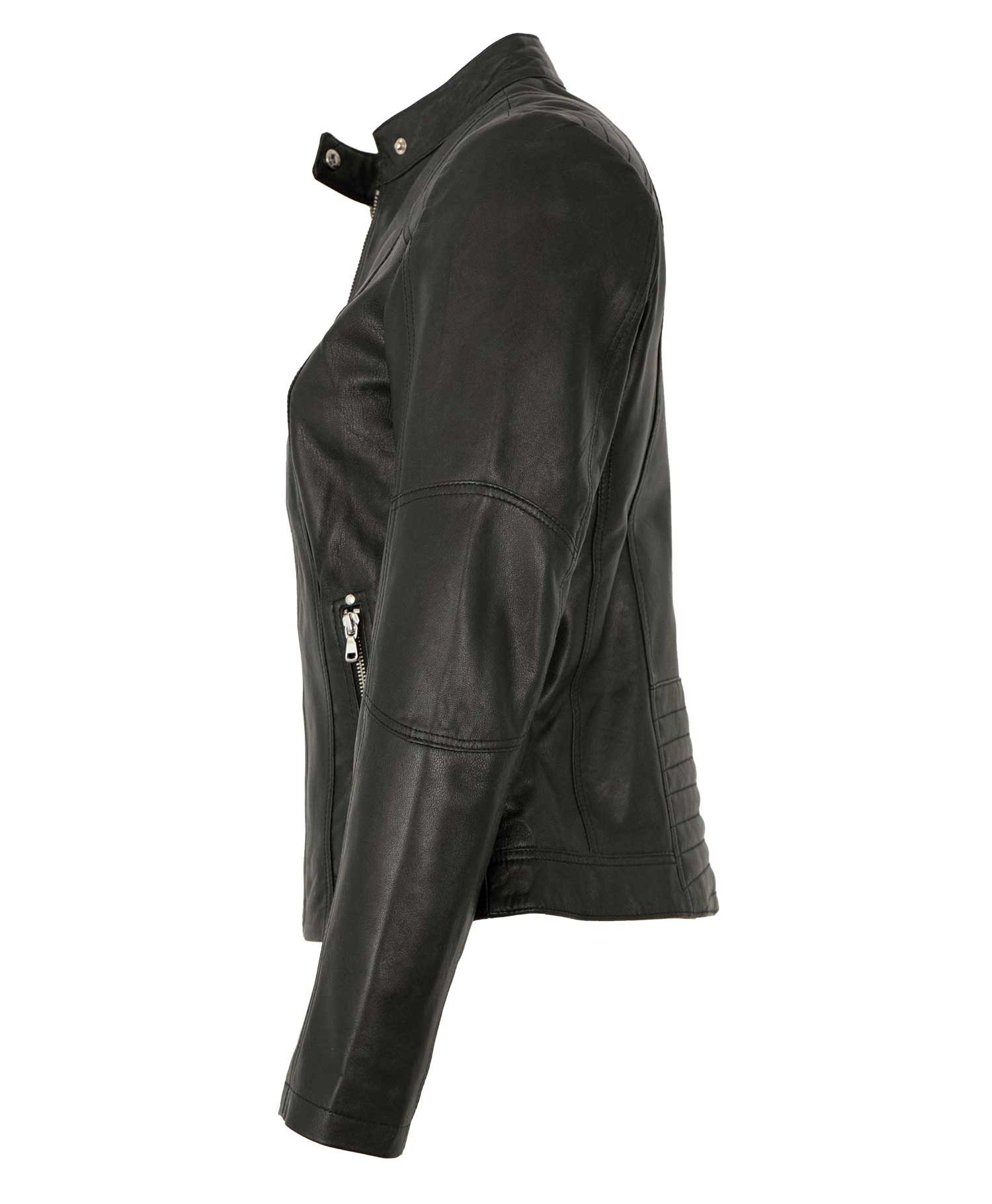 Maddox Lederjacke Jecki MADDOX - Damen Lederjacke Lammnappa schwarz günstig online kaufen