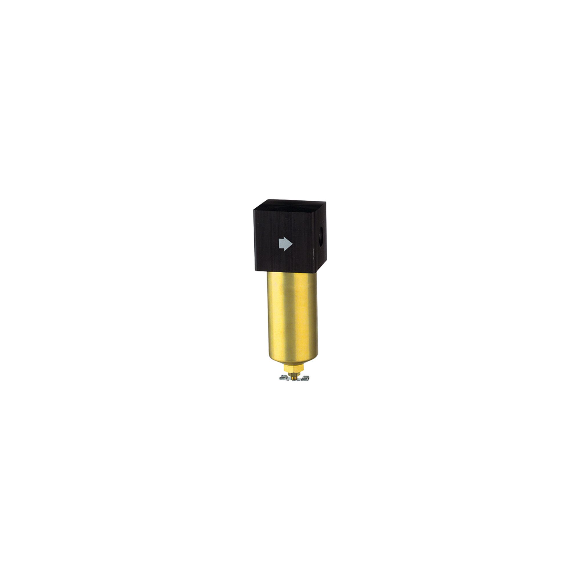 RIEGLER Druckminderer Riegler Filter für hohe Drücke bis 40 bar, mit Handablassventil, G 1/2