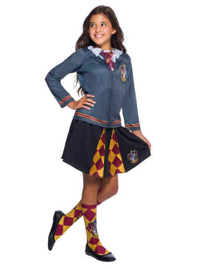 Rubie´s Kostüm Harry Potter Gryffindor Kostüm, Einfaches Harry Potter-Kostüm für Mädchen mit Rock und bedrucktem S