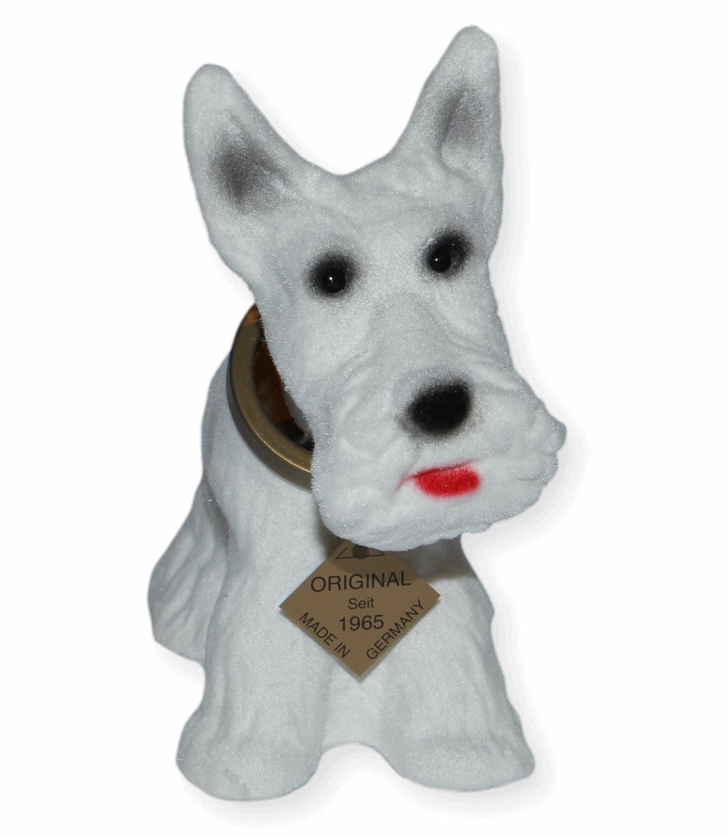 weiß Hund Scottish Tierfigur Schneider 22 Figur Wackelfigur mit Oskar H Terrier Rakso Wackelkopf GmbH cm