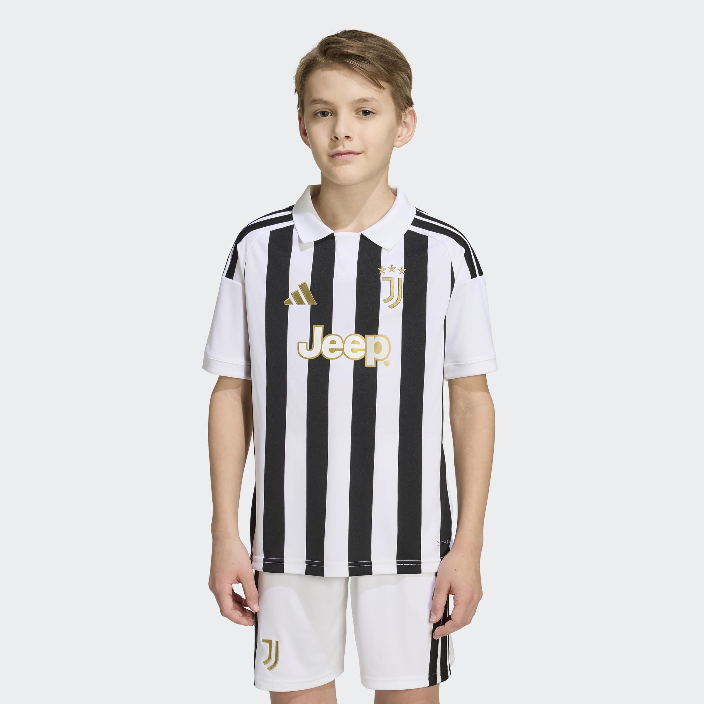 adidas Performance Fußballtrikot JUVENTUS TURIN 26/27 KIDS HEIMTRIKOT mit Climacool Technologie, mit traditionellem Kragen, mit 3-Streifen