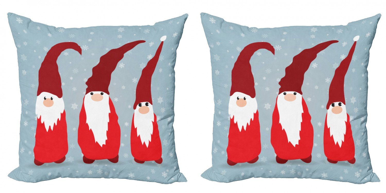 Modern Santa Stück), Digitaldruck, Elfen Kissenbezüge in Doppelseitiger Abakuhaus Kleidung Weihnachten Accent Gnom (2
