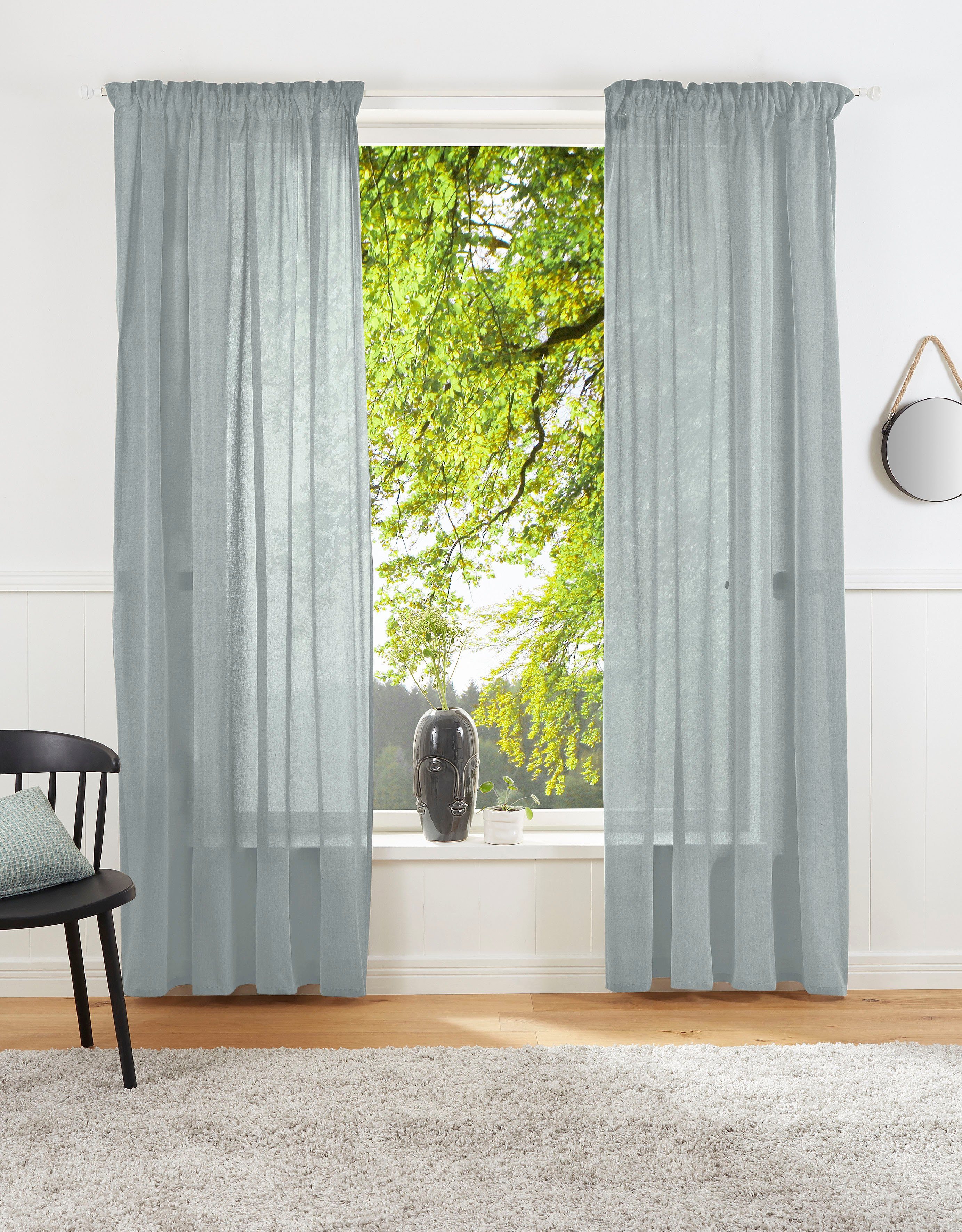 LeGer Home by Lena Gercke Vorhang Lanea (1 St), Multifunktionsband, halbtra günstig online kaufen