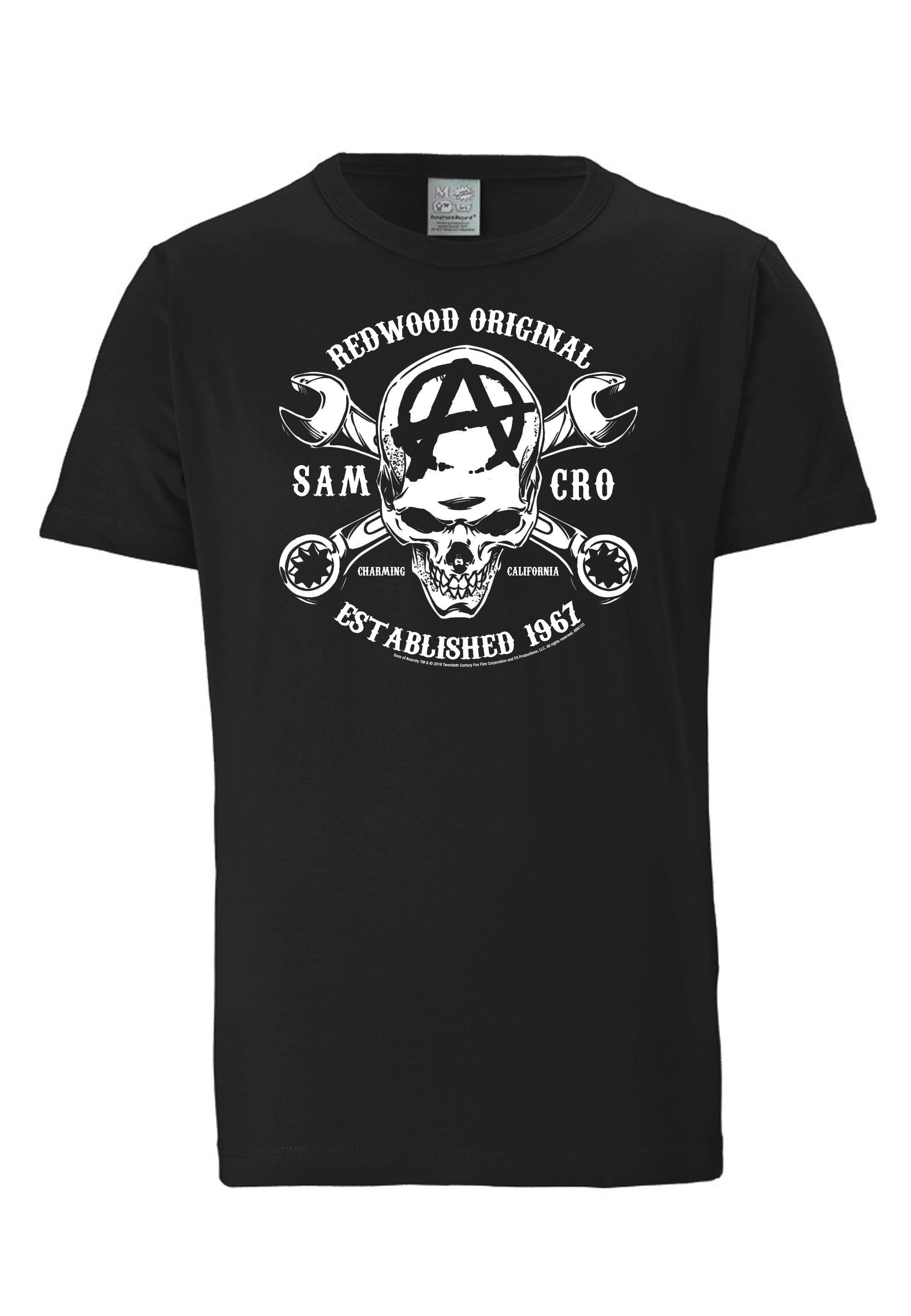LOGOSHIRT T-Shirt Sons Of Anarchy - SAMCRO mit lizenziertem Print
