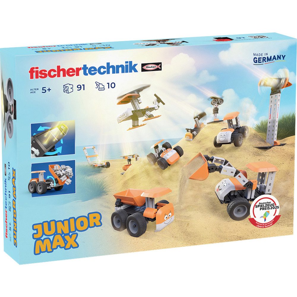 fischertechnik Lernspielzeug fischertechnik 576101 Junior Max Bausatz ab 5 Jahre (91-St)