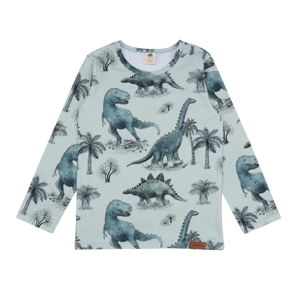 Walkiddy Langarmshirt Walkiddy Dinosaourland Kinder Bio Baumwolle GOTS Green Bio Baumwolle,GOTS, Kinderbekleidung,nachhaltige – Bild 2 von 3