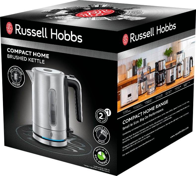 RUSSELL HOBBS Wasserkocher Compact Home W, 2200 energiesparend 24190-70, 0,8 l, Mini