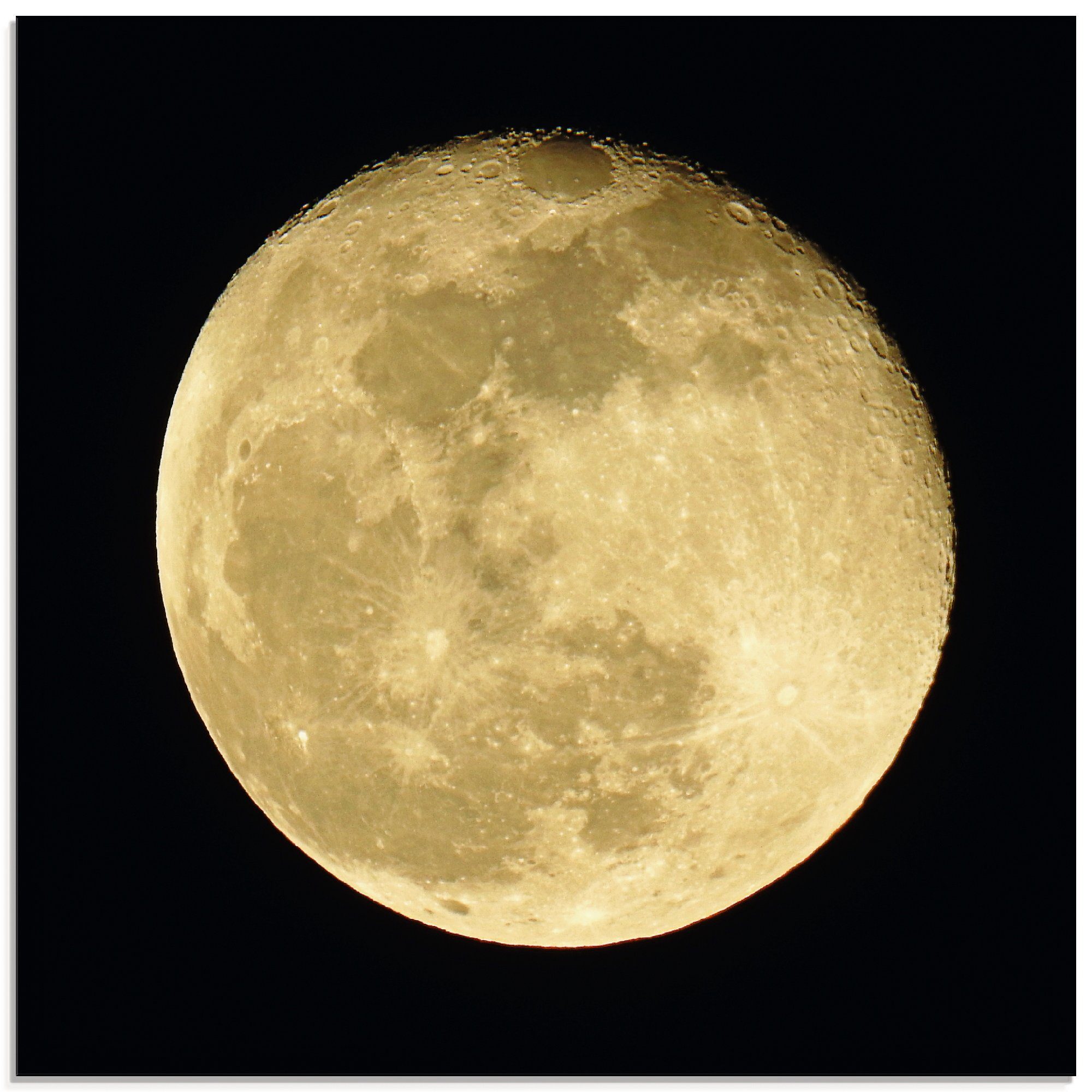 Artland Glasbild Mond, Weltraum (1 St), in verschiedenen Größen