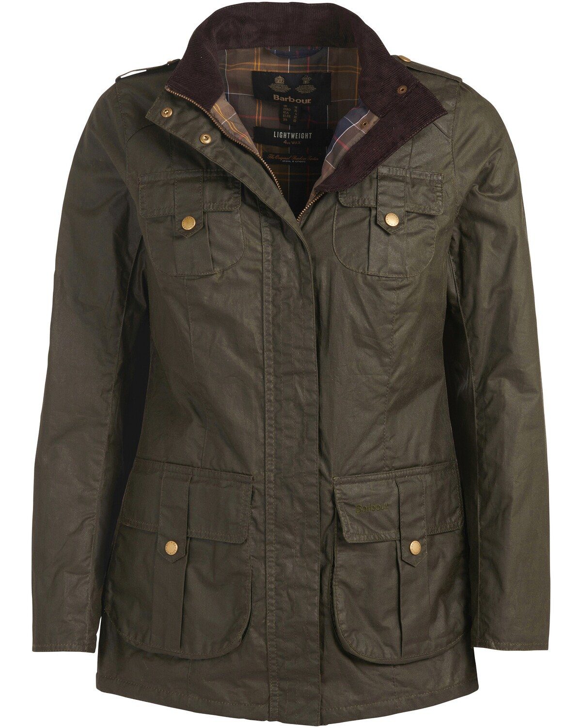 Barbour Allwetterjacke Wachsjacke Defence Lightweight Wax