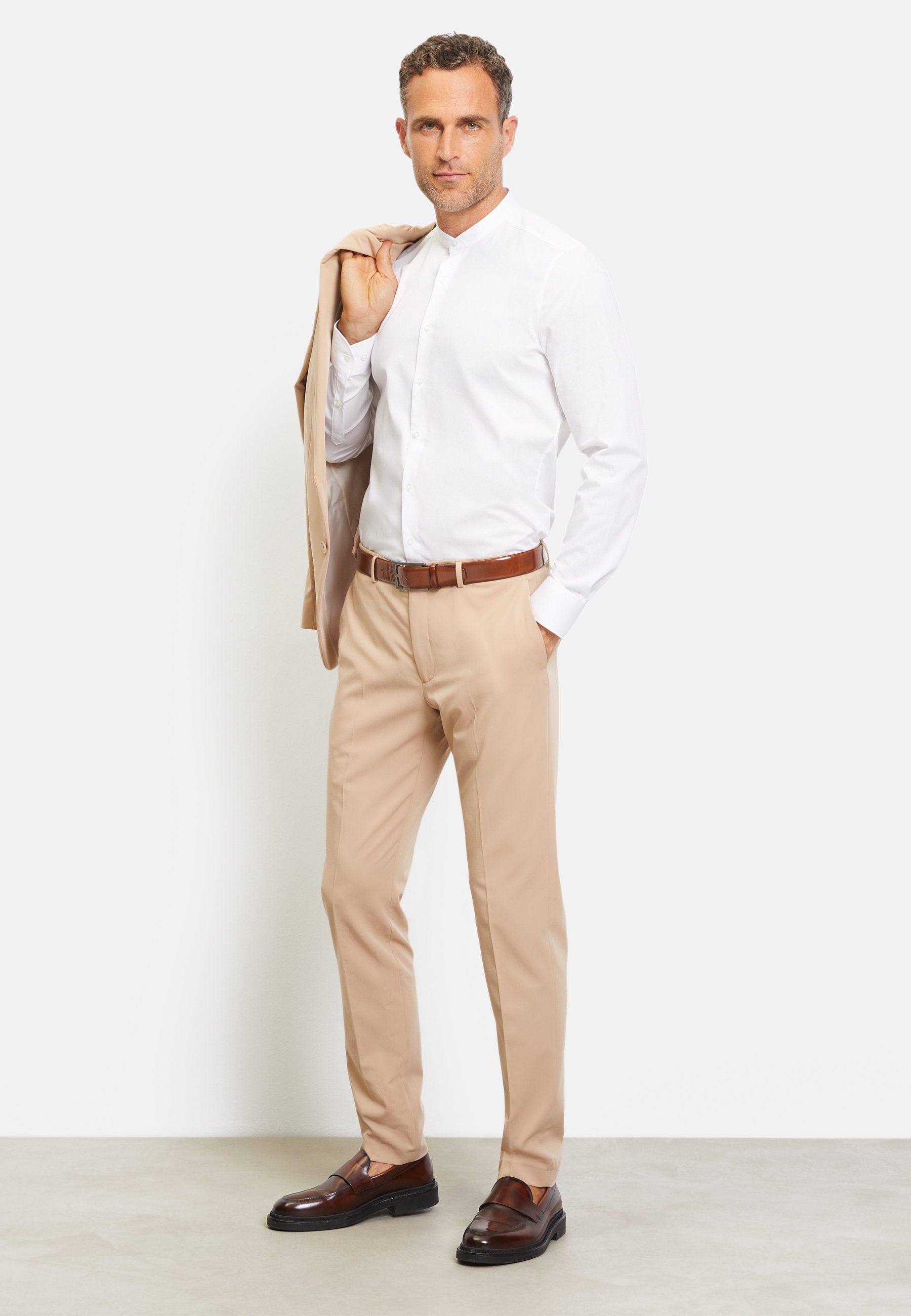 OLYMP Businesshemd OLYMP Level Five, body fit, Businesshemd, Stehkragen