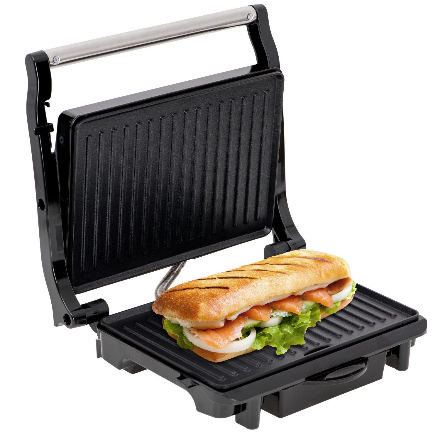 Camry Elektrogrill CR 3044 – 2100-W-Elektrogrill, klappbar, 2100 W, antihaftbeschichtete Grillplatten