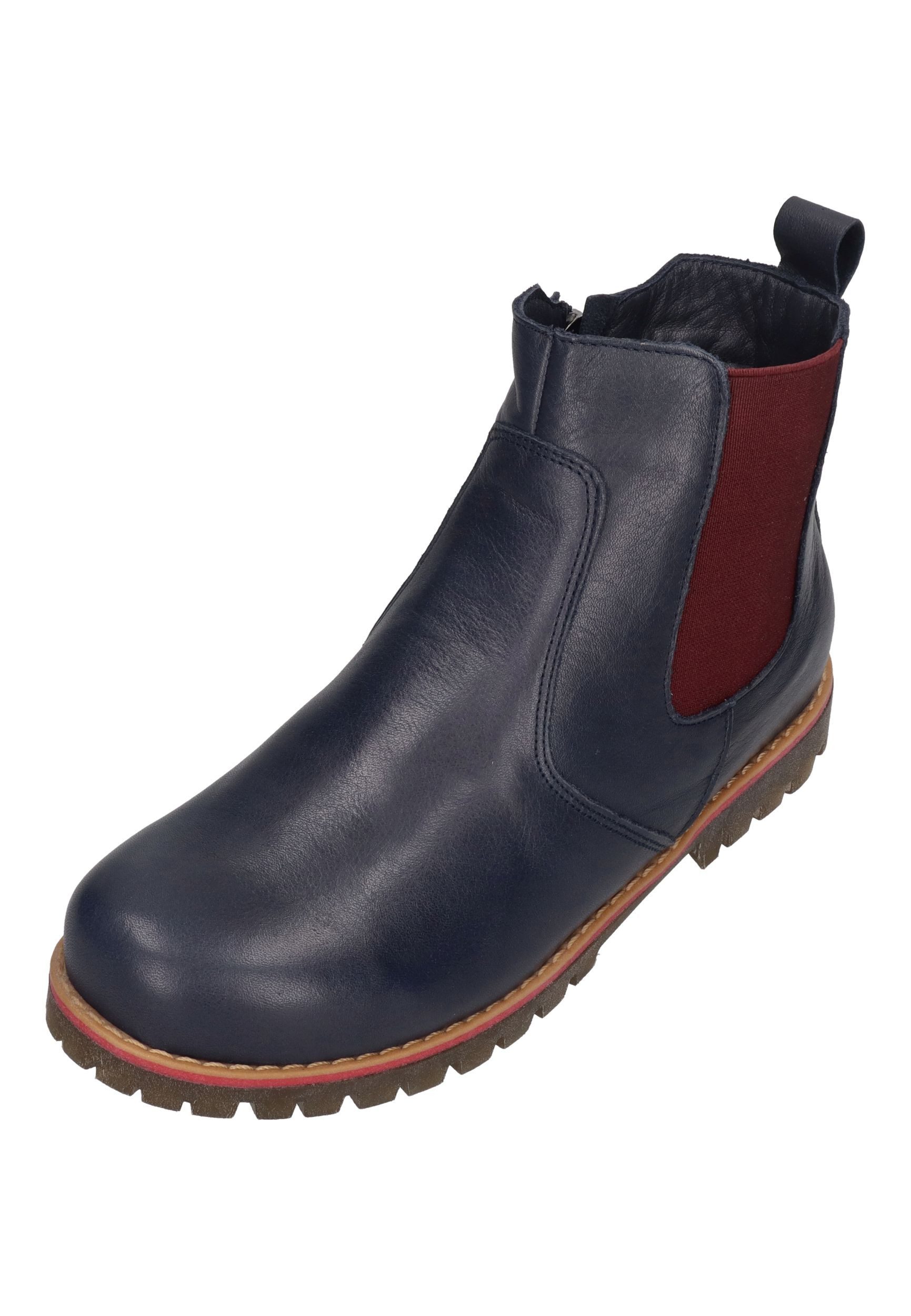 Andrea Conti 0342846-1378 Chelseaboots Dunkelblau Burgund Multi