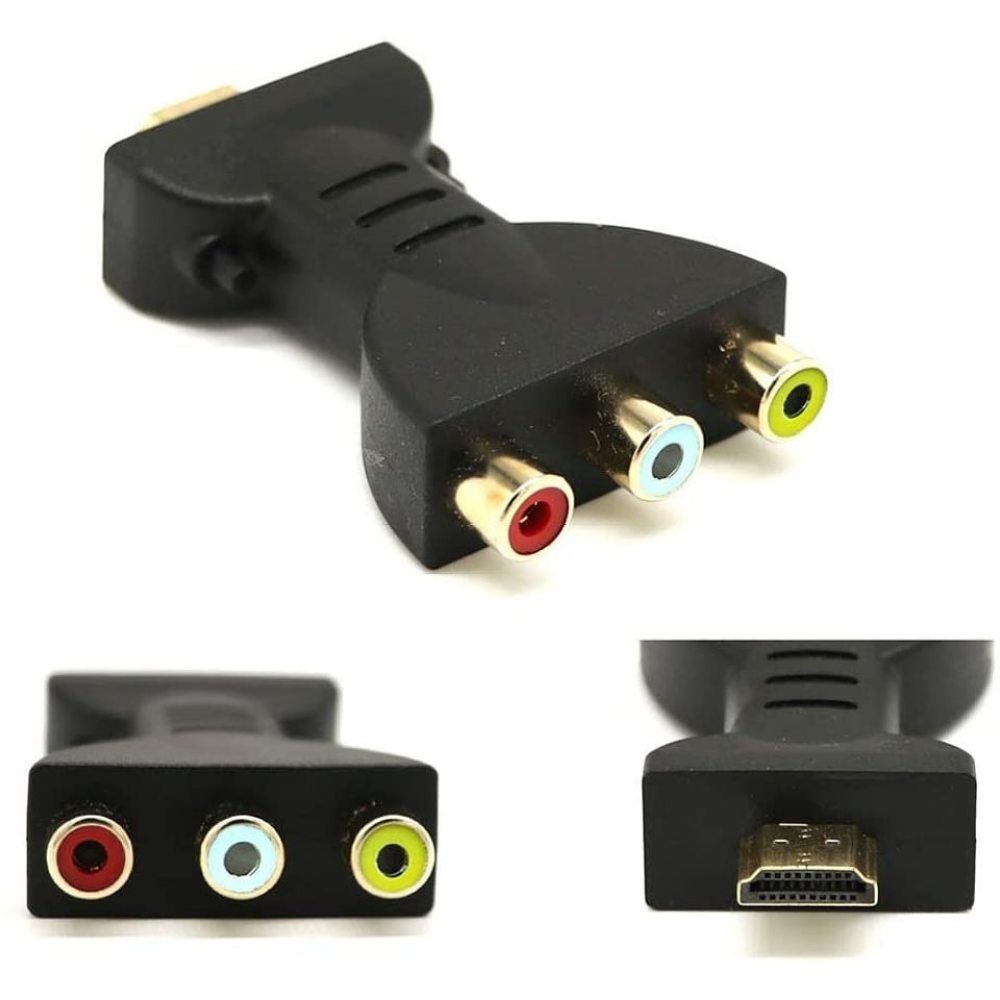 GelldG »HDMI-Stecker auf 3 Cinch-Buchse Komposite AV Audio Video Adapter«  HDMI-Adapter