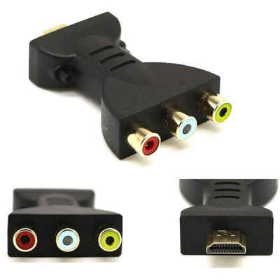 GelldG »HDMI-Stecker auf 3 Cinch-Buchse Komposite AV Audio Video Adapter Konverter für TV« HDMI-Adapter