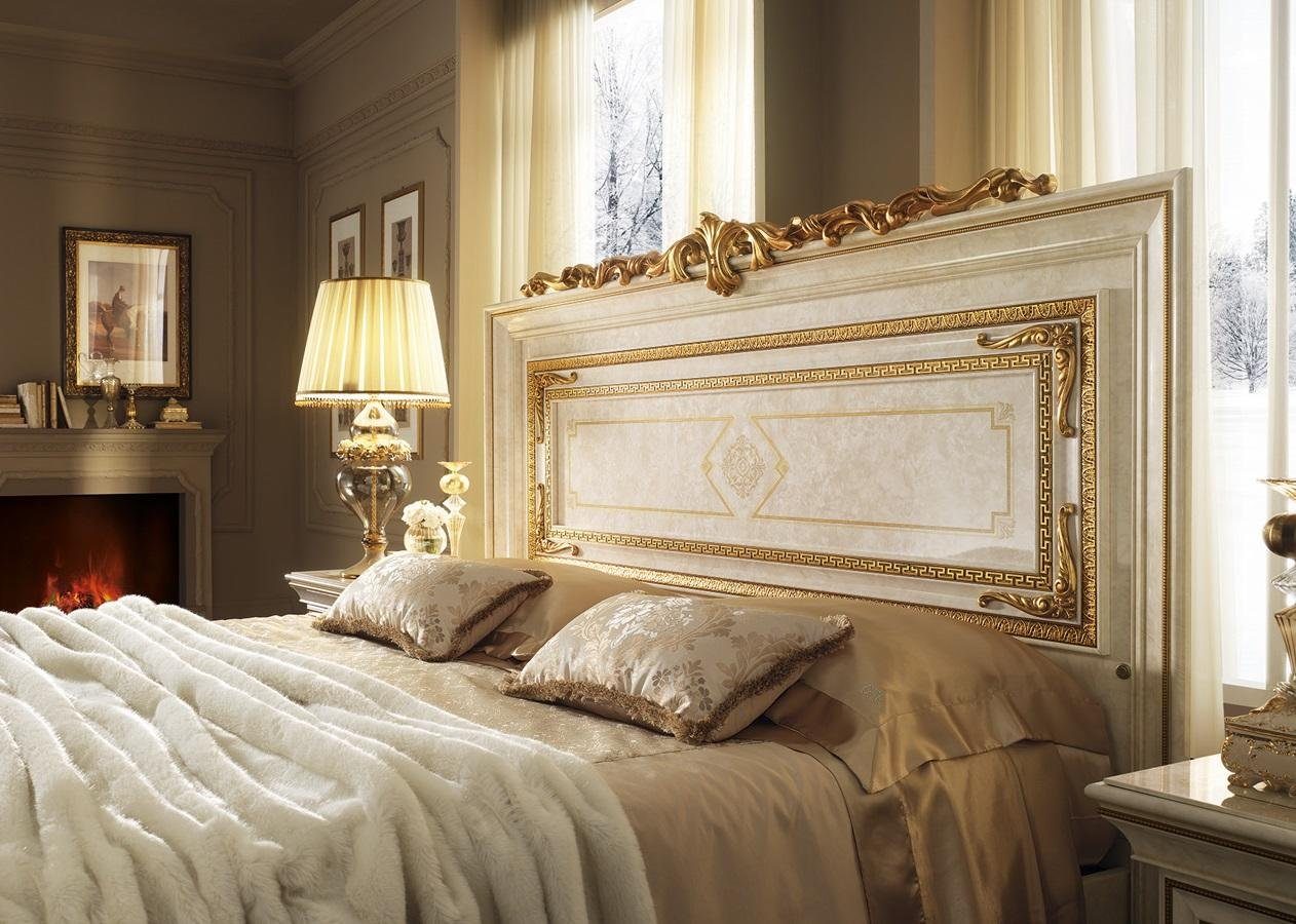 JVmoebel Schlafzimmer-Set Klassisches Schlafzimmer Nachttisch Möbel Set 2x Luxus 3tlg Bett