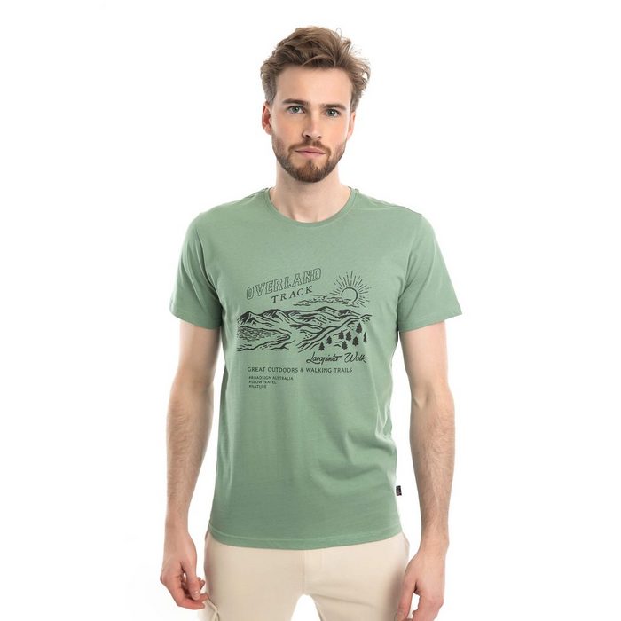 ROADSIGN australia T-Shirt Overland track (1-tlg) mit Rundhalsausschnitt & Print 100 % Bio- Baumwolle