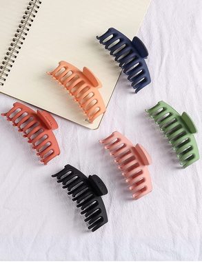 Fivejoy Haarspange Haarspangen 6 Stück Haarspangen große Kunststoffhaarkrallen