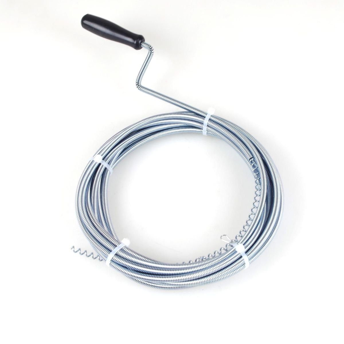 Rohrreinigungsspirale Reinigungsspirale Øca. 7 mm x 5 m Rohrreinigungswelle Abfluss Spirale, mit Kurbel