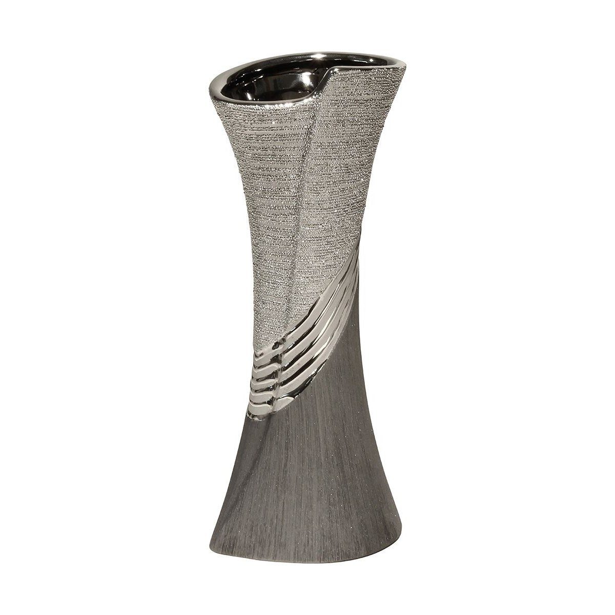 GILDE Tischvase Keramik-Vase - Gilde Blumenvase Bridgetown 39 cm - Keramik